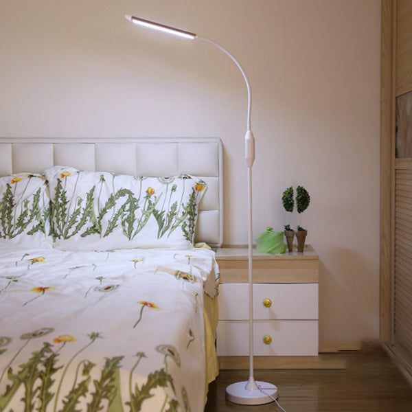 Lampada da pavimento lineare moderna Metal 65 "Luce al pavimento a LED alto per soggiorno