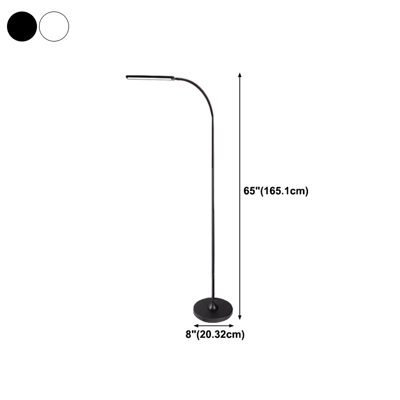 Modern Linear Floor Lamp Metal 65" High LED Floor Light for Living Room