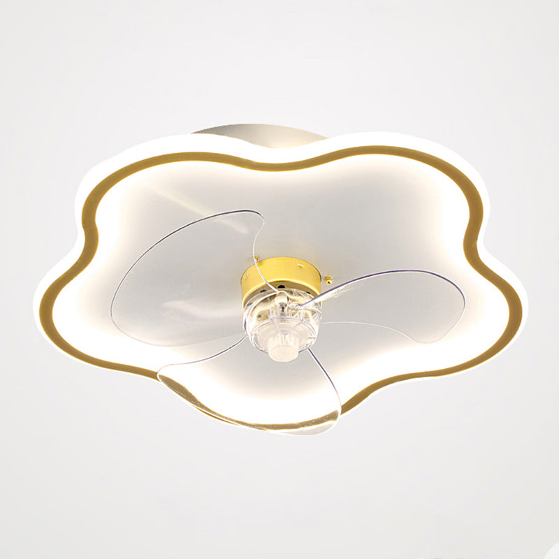 Ventilateurs de plafond géométrique en métal Multi lumières de style moderne LED Flush Light pour la chambre