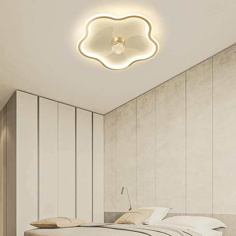 Ventilateurs de plafond géométrique en métal Multi lumières de style moderne LED Flush Light pour la chambre