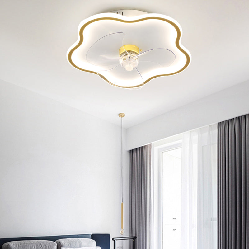 Ventilateurs de plafond géométrique en métal Multi lumières de style moderne LED Flush Light pour la chambre