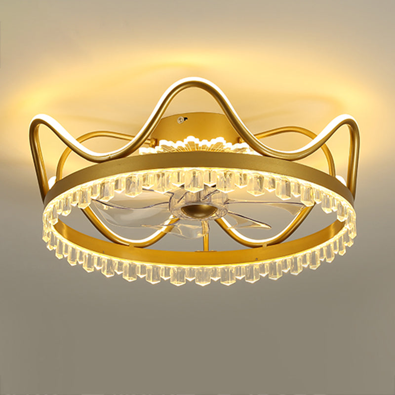 Pendentif de plafond rond en métal MODERNE MODERNE 2 lumières LED Flush Light pour la chambre