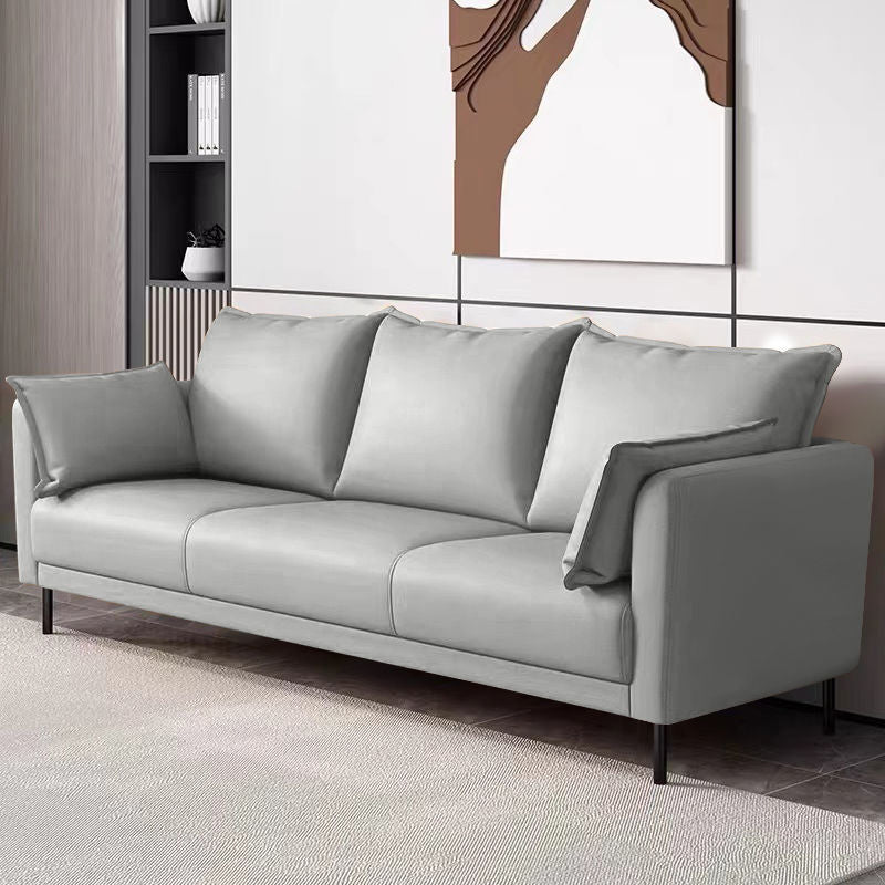 Standaard losse achterste vierkante arm loveseat faux lederen vlekbestendige settnee meubels