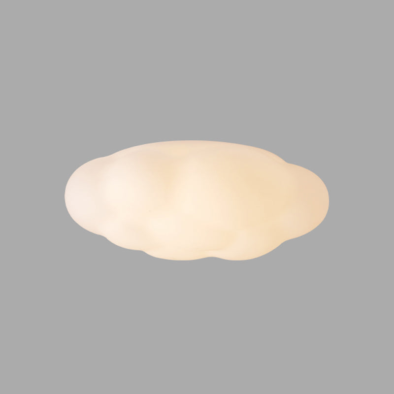 Cloud Shape Modern Flush Mounted Ceiling Lights White LED Flush Mount Lighting