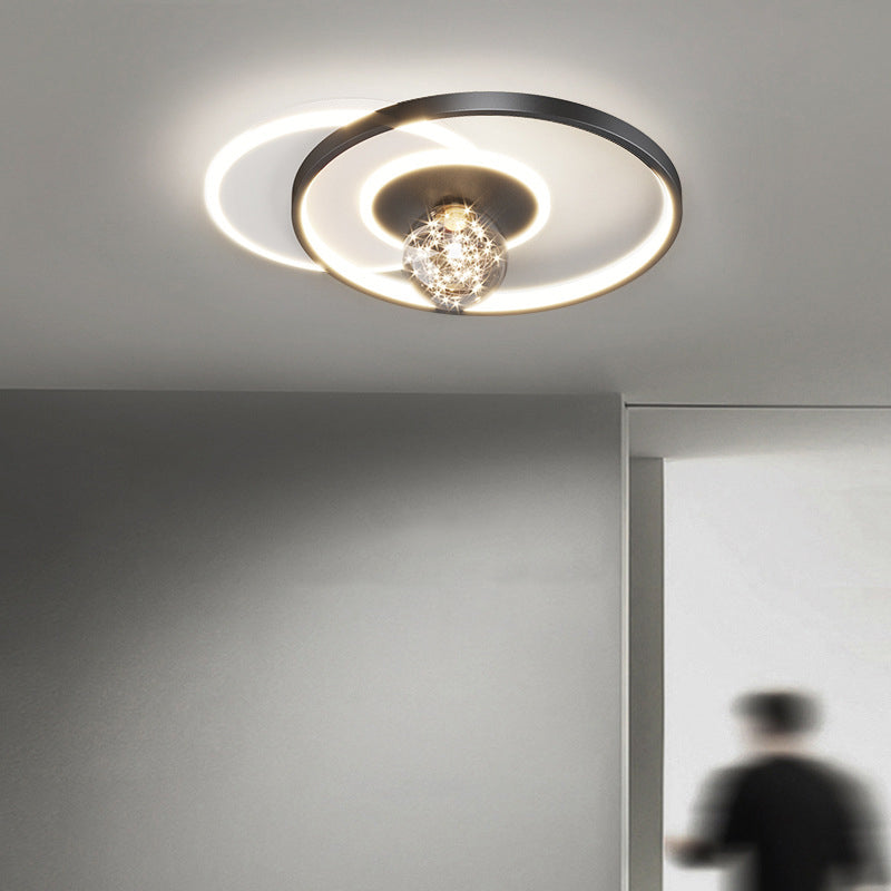 Luminaire encastré Globe moderne en métal à 4 lumières, éclairage encastré pour chambre à coucher