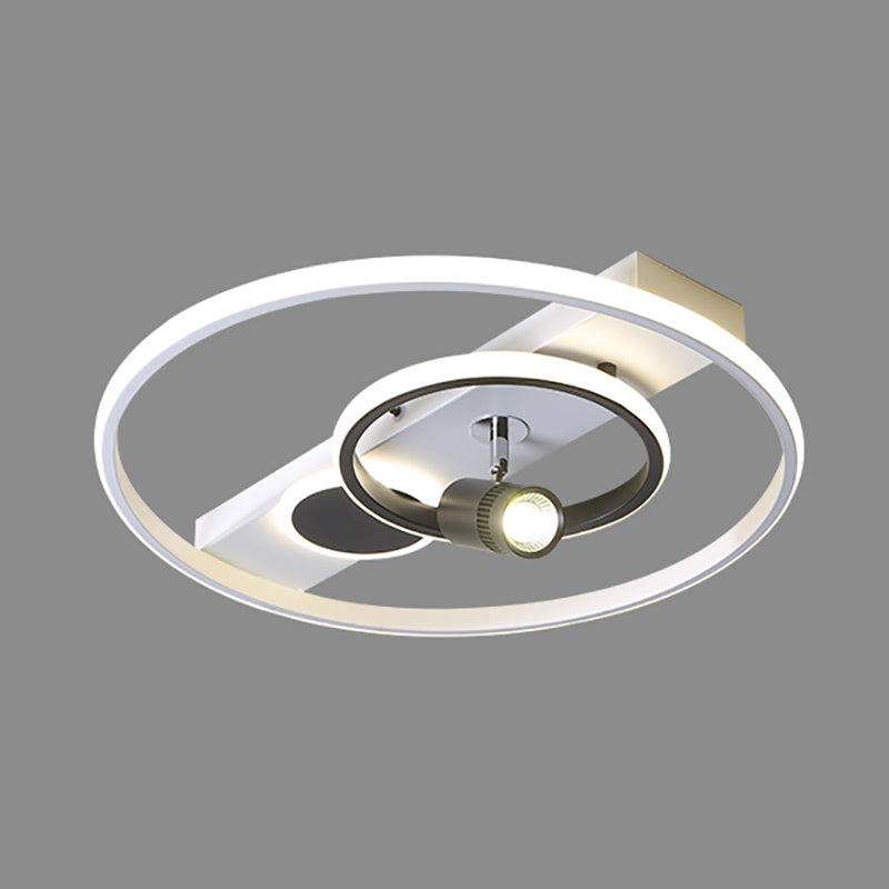 Modern geometrisch plafond licht metaal Multi Light Track flush mount licht voor woonkamer