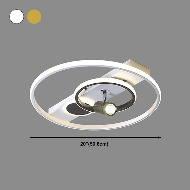 Modern geometrisch plafond licht metaal Multi Light Track flush mount licht voor woonkamer