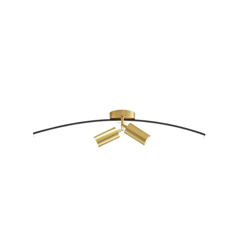 Modern Brass Massimale Light Linear 3 Luci Flush Montaggio Soffitto Luce per Bedroom