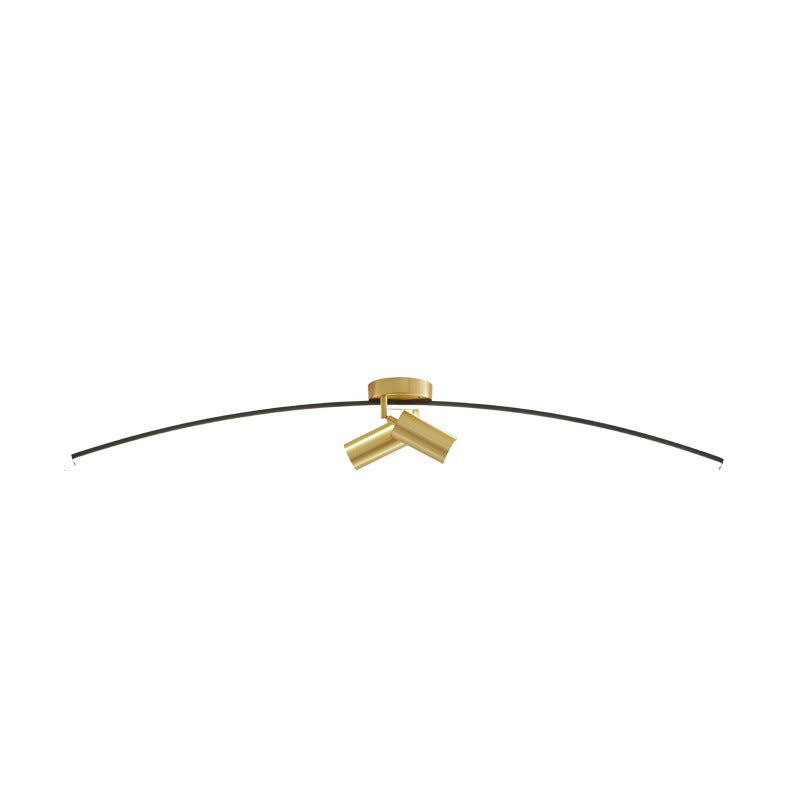 Modern Brass Massimale Light Linear 3 Luci Flush Montaggio Soffitto Luce per Bedroom