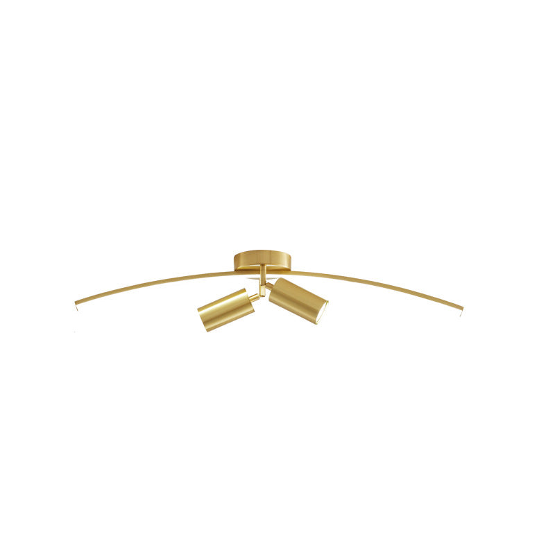 Modern Brass Massimale Light Linear 3 Luci Flush Montaggio Soffitto Luce per Bedroom