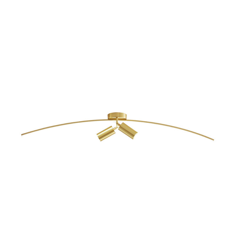 Modern Brass Massimale Light Linear 3 Luci Flush Montaggio Soffitto Luce per Bedroom