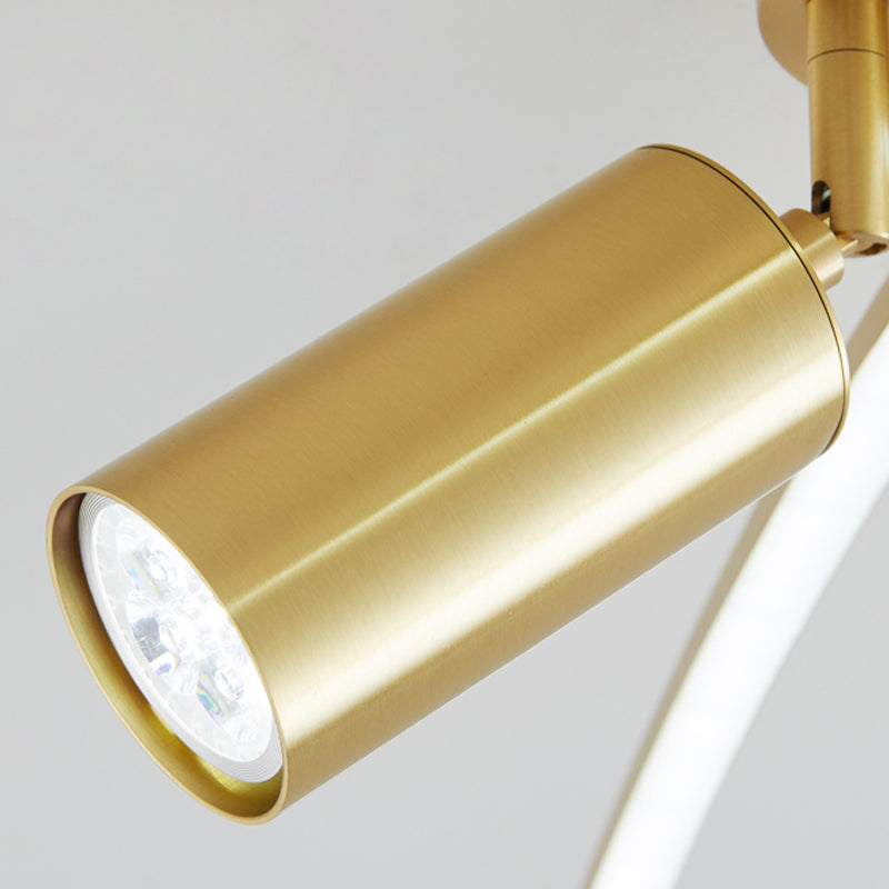 Modern Brass Massimale Light Linear 3 Luci Flush Montaggio Soffitto Luce per Bedroom