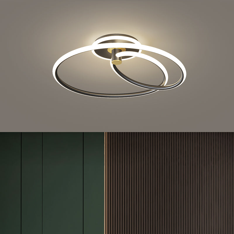 Nordic Lineaire Plafondlamp Aluminium Flush Mount Licht voor Woonkamer