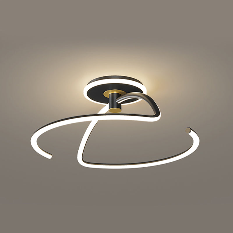 Nordic Lineaire Plafondlamp Aluminium Flush Mount Licht voor Woonkamer