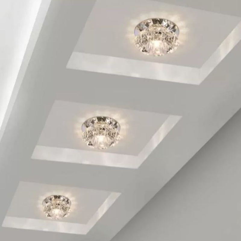 Modern Style Bowl Shape Ceiling Light Crystal 2 Licht Plafond Licht met Hole 2-3.5 '' Dia