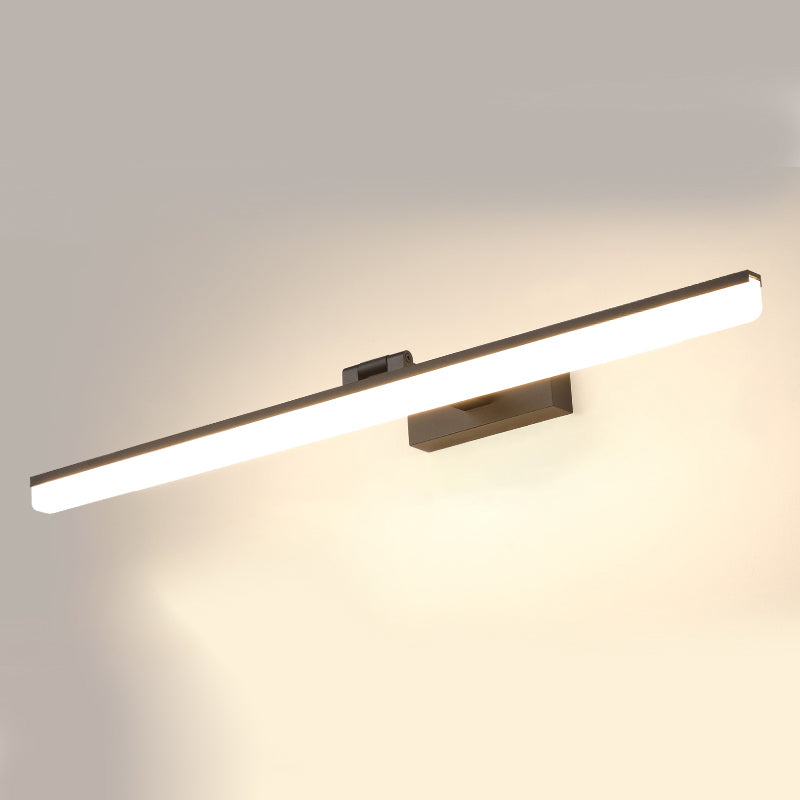 Lineaire vorm wandverlichting moderne stijl metalen 1-licht sconce lamp voor doucheruimte