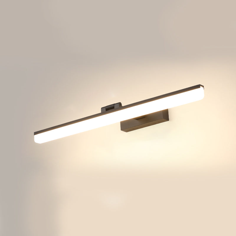 Lineaire vorm wandverlichting moderne stijl metalen 1-licht sconce lamp voor doucheruimte