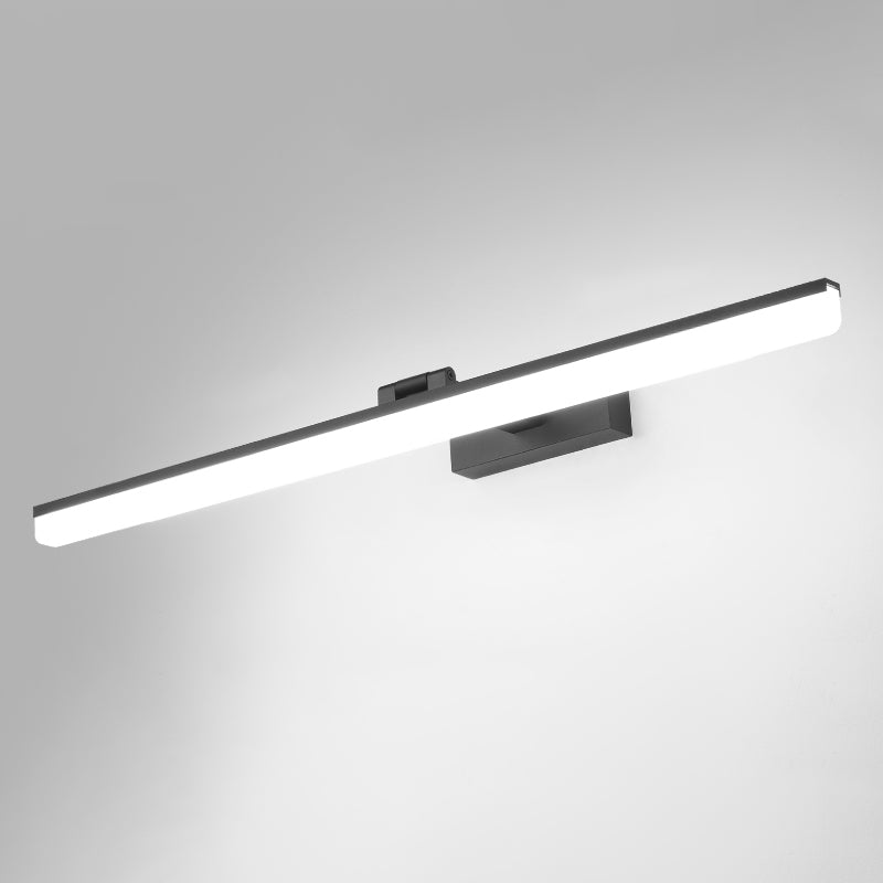 Lineaire vorm wandverlichting moderne stijl metalen 1-licht sconce lamp voor doucheruimte