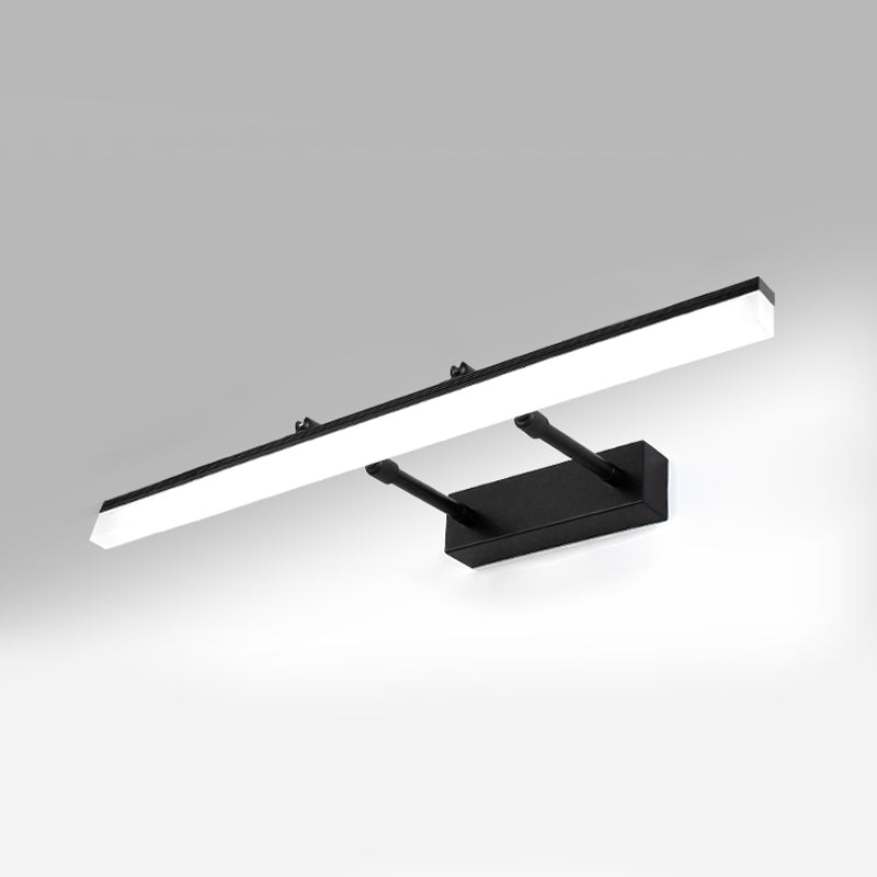 Strip vorm muurverlichting moderne stijl metaal 1 lichte sconce licht voor doucheruimte