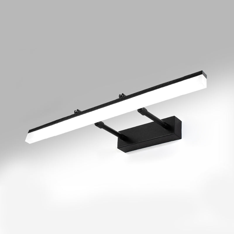 Strip vorm muurverlichting moderne stijl metaal 1 lichte sconce licht voor doucheruimte