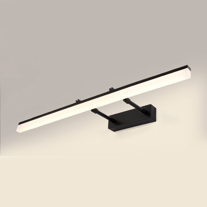 Strip vorm muurverlichting moderne stijl metaal 1 lichte sconce licht voor doucheruimte