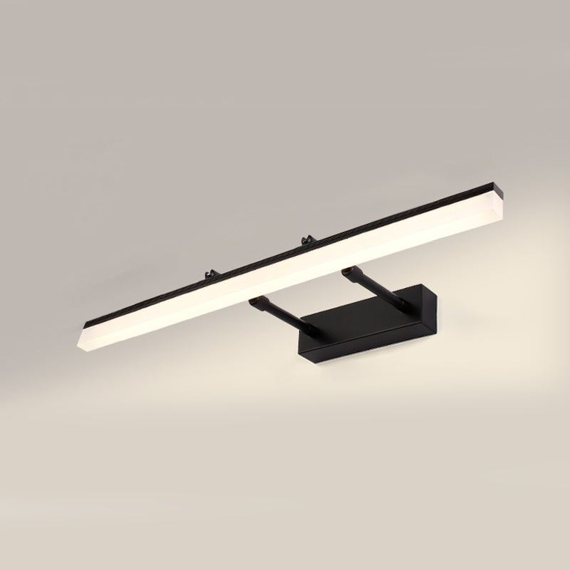 Strip vorm muurverlichting moderne stijl metaal 1 lichte sconce licht voor doucheruimte