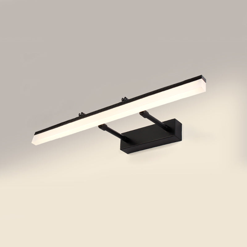 Strip vorm muurverlichting moderne stijl metaal 1 lichte sconce licht voor doucheruimte