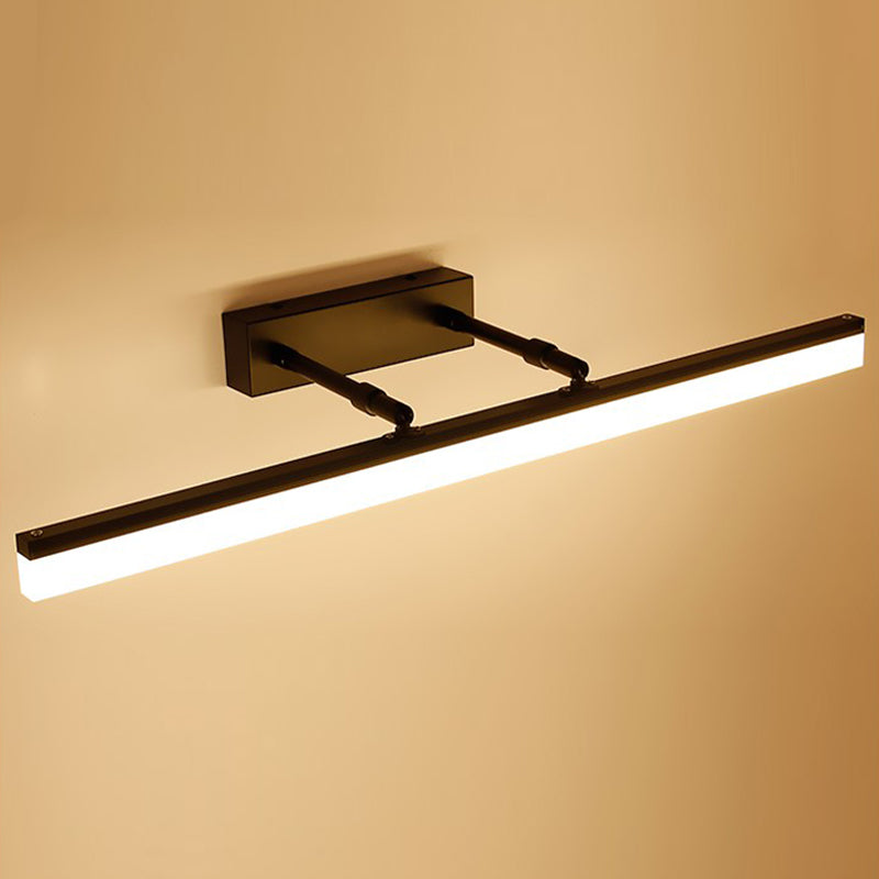 Strip vorm muurverlichting moderne stijl metaal 1 lichte sconce licht voor doucheruimte