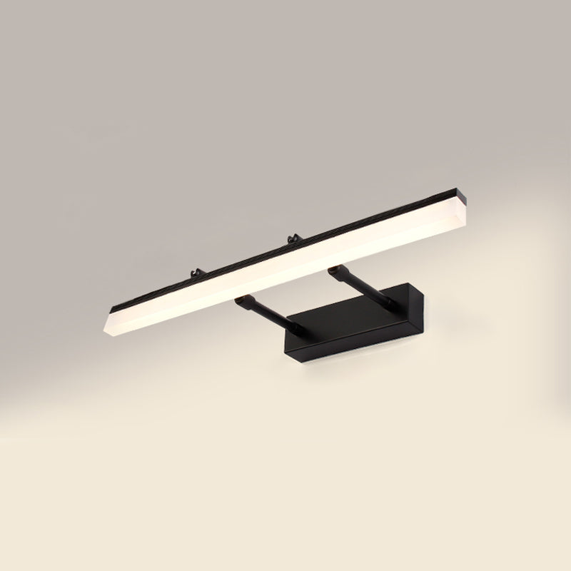 Strip vorm muurverlichting moderne stijl metaal 1 lichte sconce licht voor doucheruimte