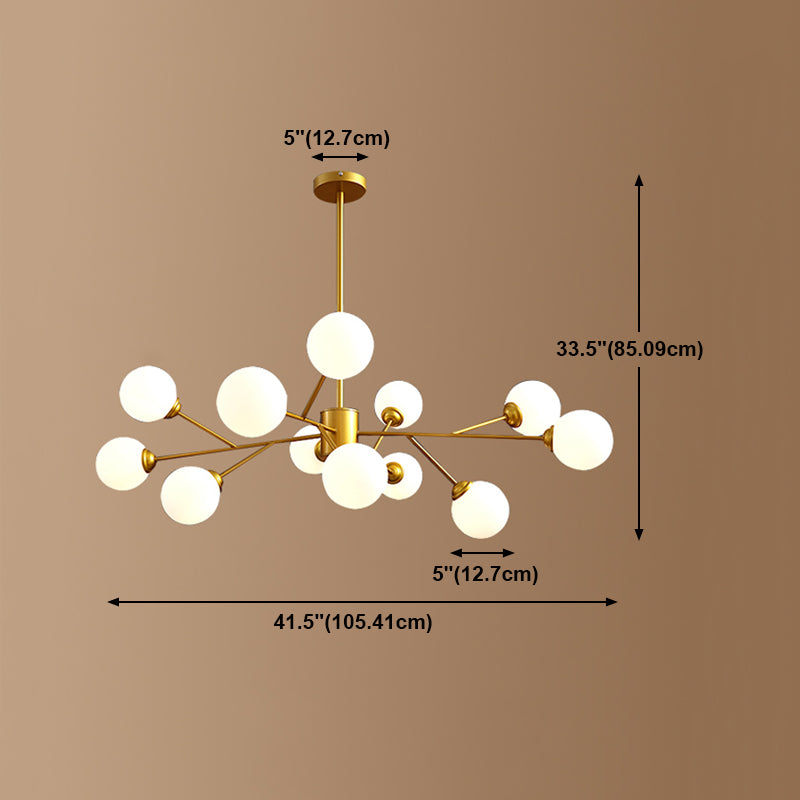 Lustre à cadre en or contemporain luminaires luminaires en verre pendants pour chambre à coucher