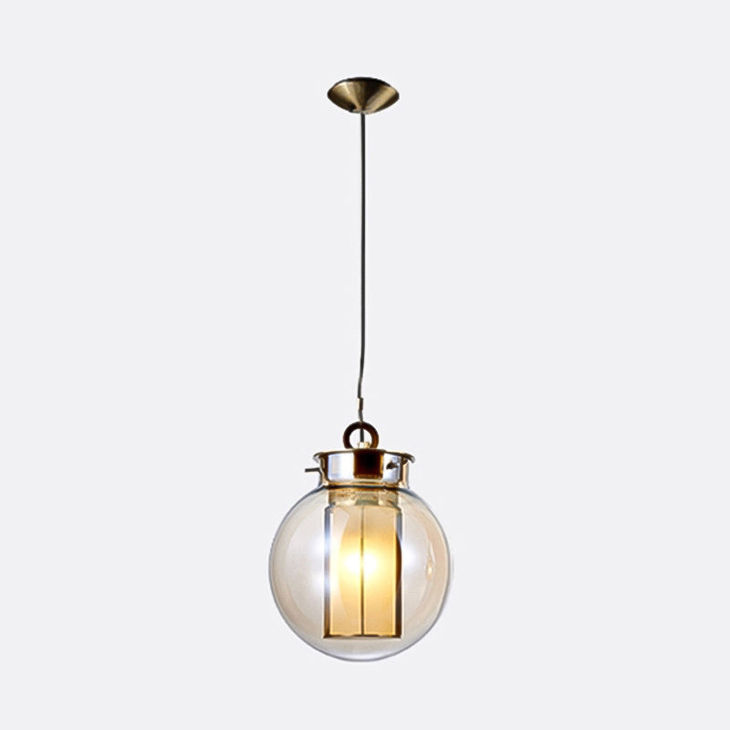 Geometrische hängende Lichter Industrial Style Glass 1 Light Pendell Light Kit Kit
