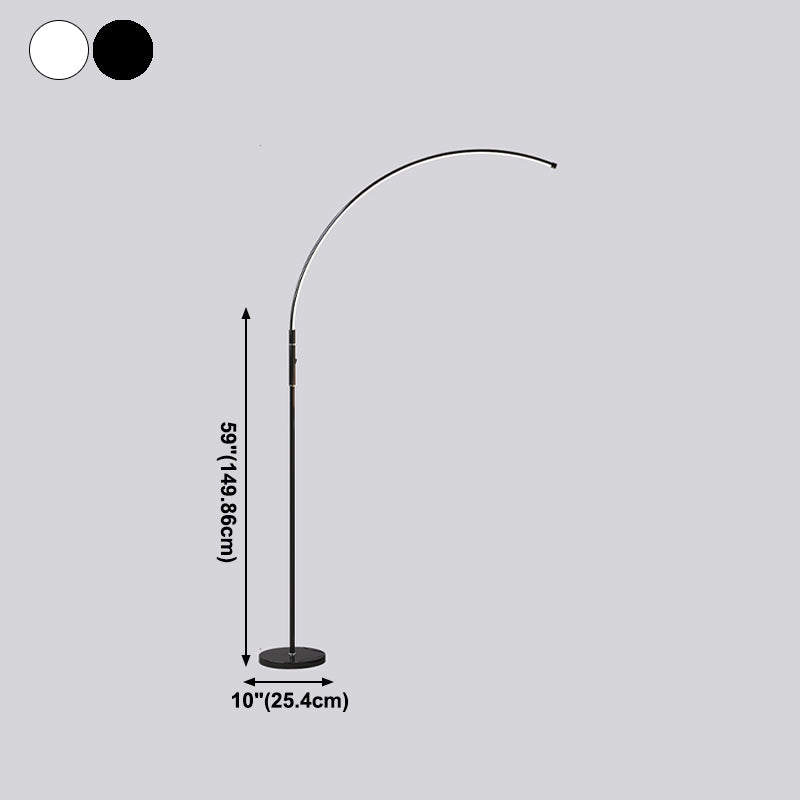 Accensione del pavimento a forma lineare in stile moderno 1 Light Light Light per soggiorno