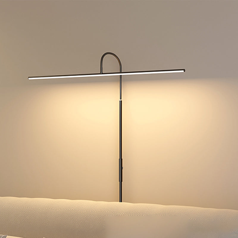 Modern Style Strip Shape Floor Lighting Metal 1 Light Floor Lamp for Restaurant