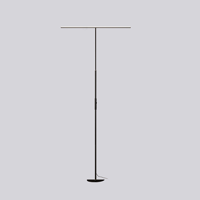 Modern Style Strip Shape Floor Lighting Metal 1 Light Floor Lamp for Restaurant