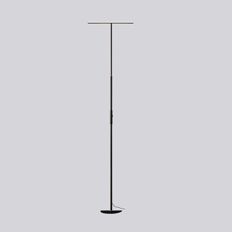 Modern Style Strip Shape Floor Lighting Metal 1 Light Floor Lamp for Restaurant