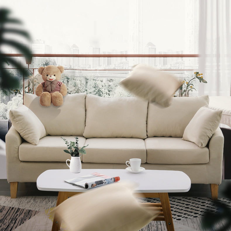 Skandinavisches Kissen -Oberarm -Sofa mit genähtem Kissen zurück für die Wohnung