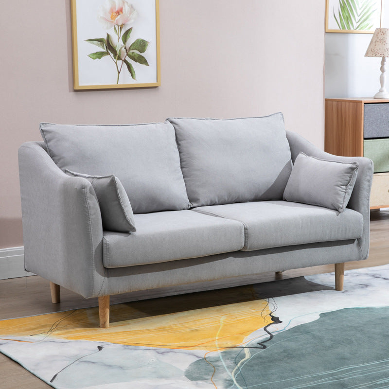 Skandinavisches loses Rückensofa 27,17 "H Square Arm Slip Decovered Loveseat