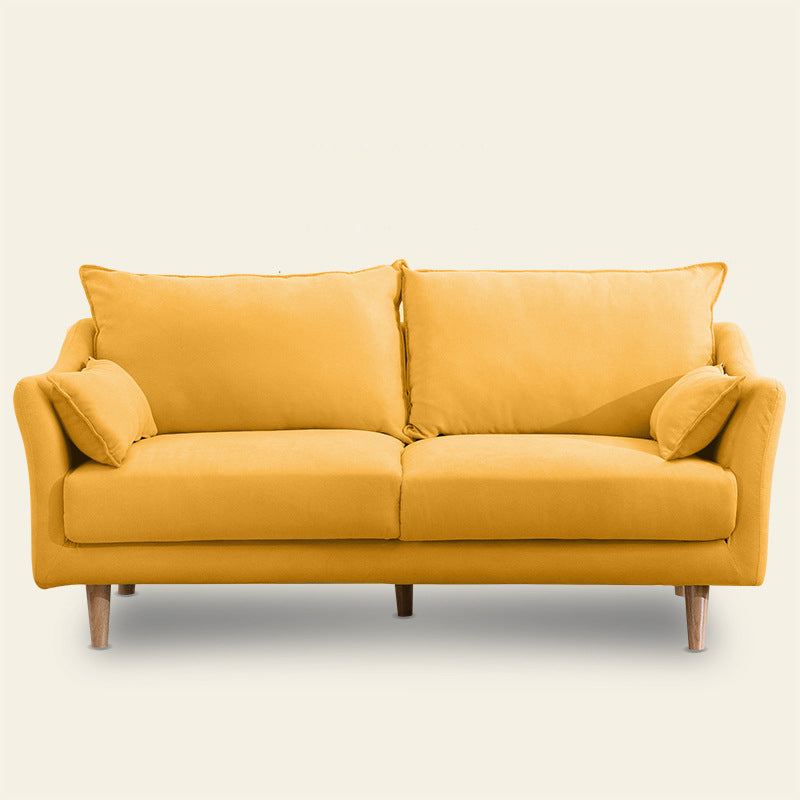 Sofa de espalda suelta escandinava 27.17 "H Loveseat slipbovered de brazo cuadrado H