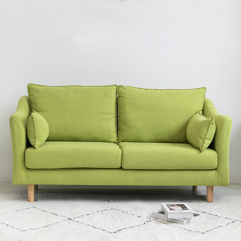 Sofa de espalda suelta escandinava 27.17 "H Loveseat slipbovered de brazo cuadrado H