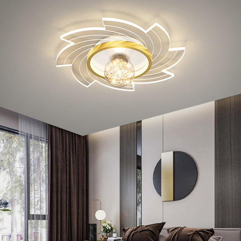 Moderno Soffitto Montato Light Minimalist Style LED Metallo Soffitto Illuminazione