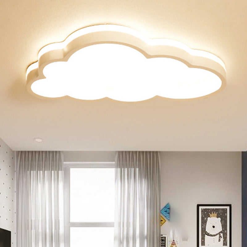 Metal Cloud Shape Ceiling Lighting Nordic Style LED Flush Mount Lamp