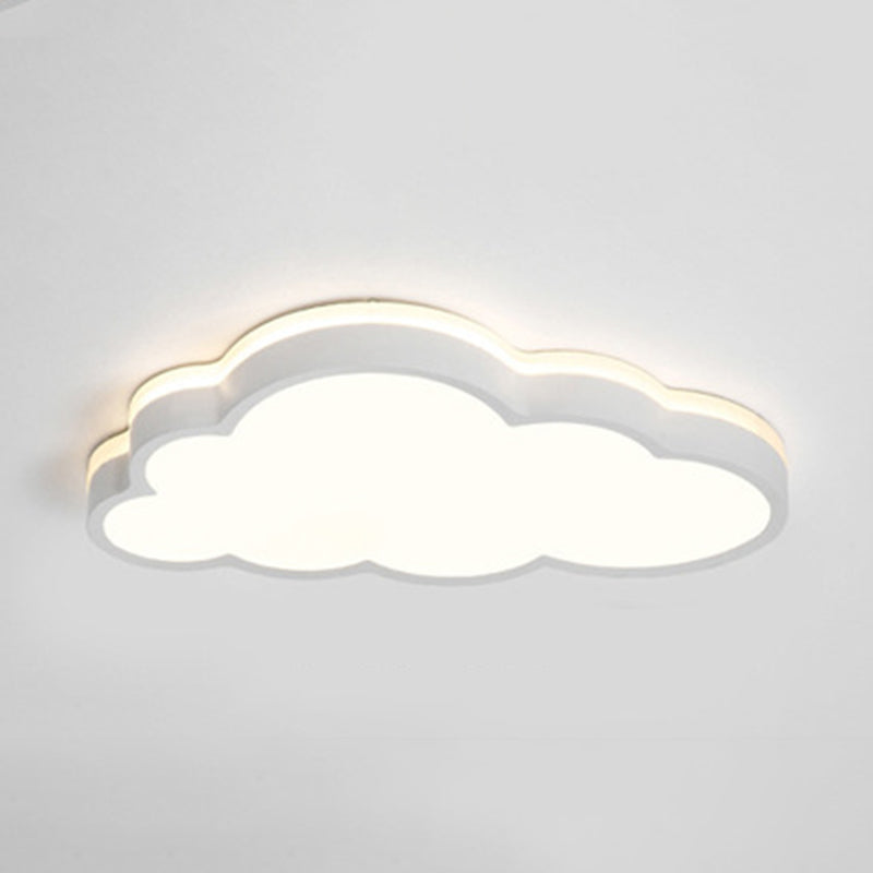 Iluminación de techo de forma de nube de metal Lámpara de montaje de color nórdico de