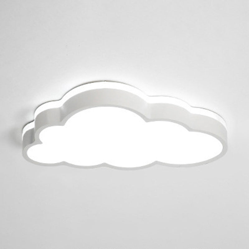 Iluminación de techo de forma de nube de metal Lámpara de montaje de color nórdico de