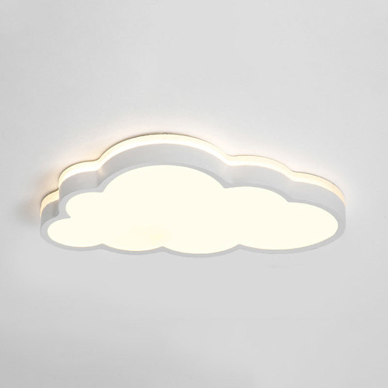 Iluminación de techo de forma de nube de metal Lámpara de montaje de color nórdico de