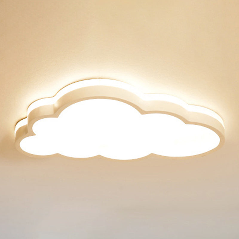 Metal Cloud Shape Ceiling Lighting Nordic Style LED Flush Mount Lamp