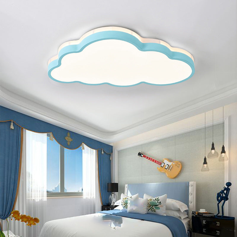 Metal Cloud Shape Ceiling Lighting Nordic Style LED Flush Mount Lamp