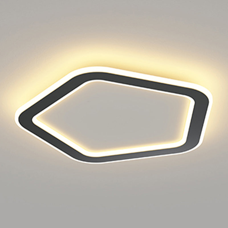 Geometrische metalen plafondmontagelamp Moderne LED-plafondmontagearmatuur