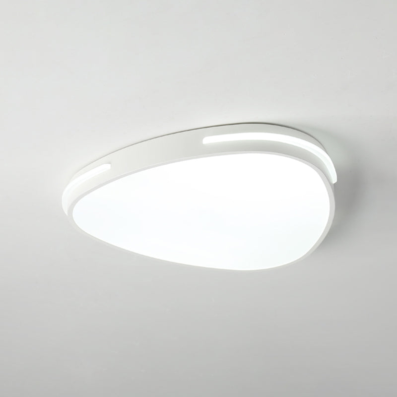 Metal Flush Mount Ceiling Light Modern LED White Ceiling Mount Light