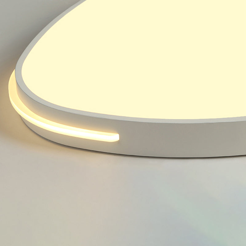 Plafoniera da incasso in metallo Lampada moderna da soffitto a LED bianca