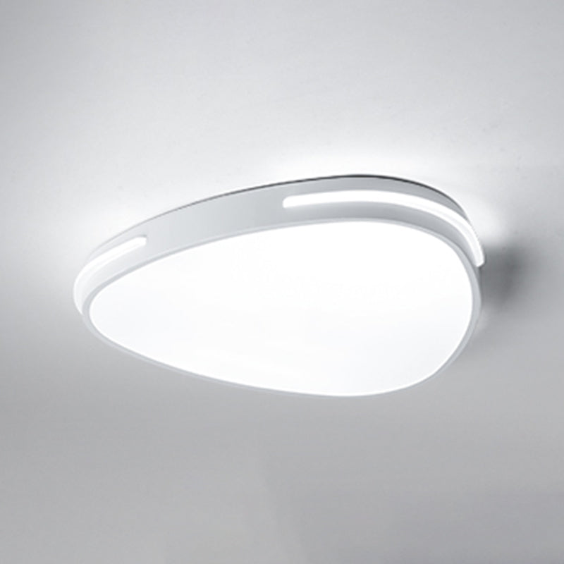 Metal Flush Mount Ceiling Light Modern LED White Ceiling Mount Light